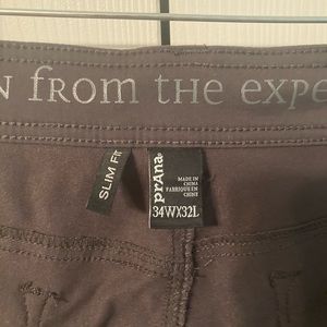Prana Mens Slim Fit Pants 34x32